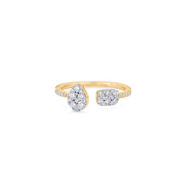 Reverie Pear Diamond Cushion Ring - Sara Weinstock Fine Jewelry