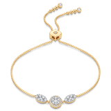 Reverie Round & Marquise Bolo Bracelet - Sara Weinstock Fine Jewelry