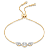 Reverie Round & Pear Diamond Bolo Bracelet - Sara Weinstock Fine Jewelry