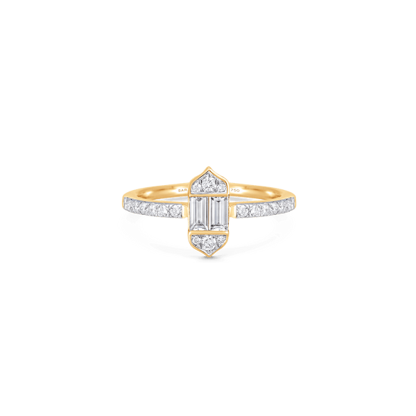 Taj Baguette Single Ring - Sara Weinstock Fine Jewelry