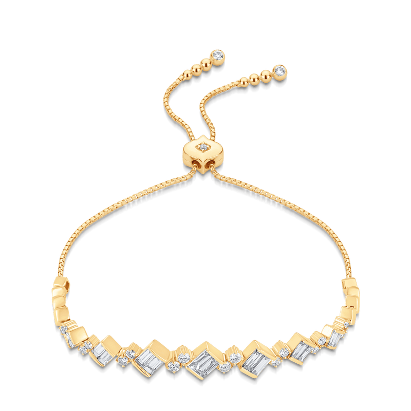 Taj Diamond Cluster Bolo Bracelet - Sara Weinstock Fine Jewelry