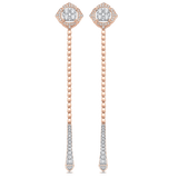 Unity Leela Gold and Diamond Drop Earrings - Sara Weinstock Fine Jewelry