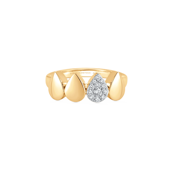 Unity Reverie Pear Partial Diamond Ring - Sara Weinstock Fine Jewelry
