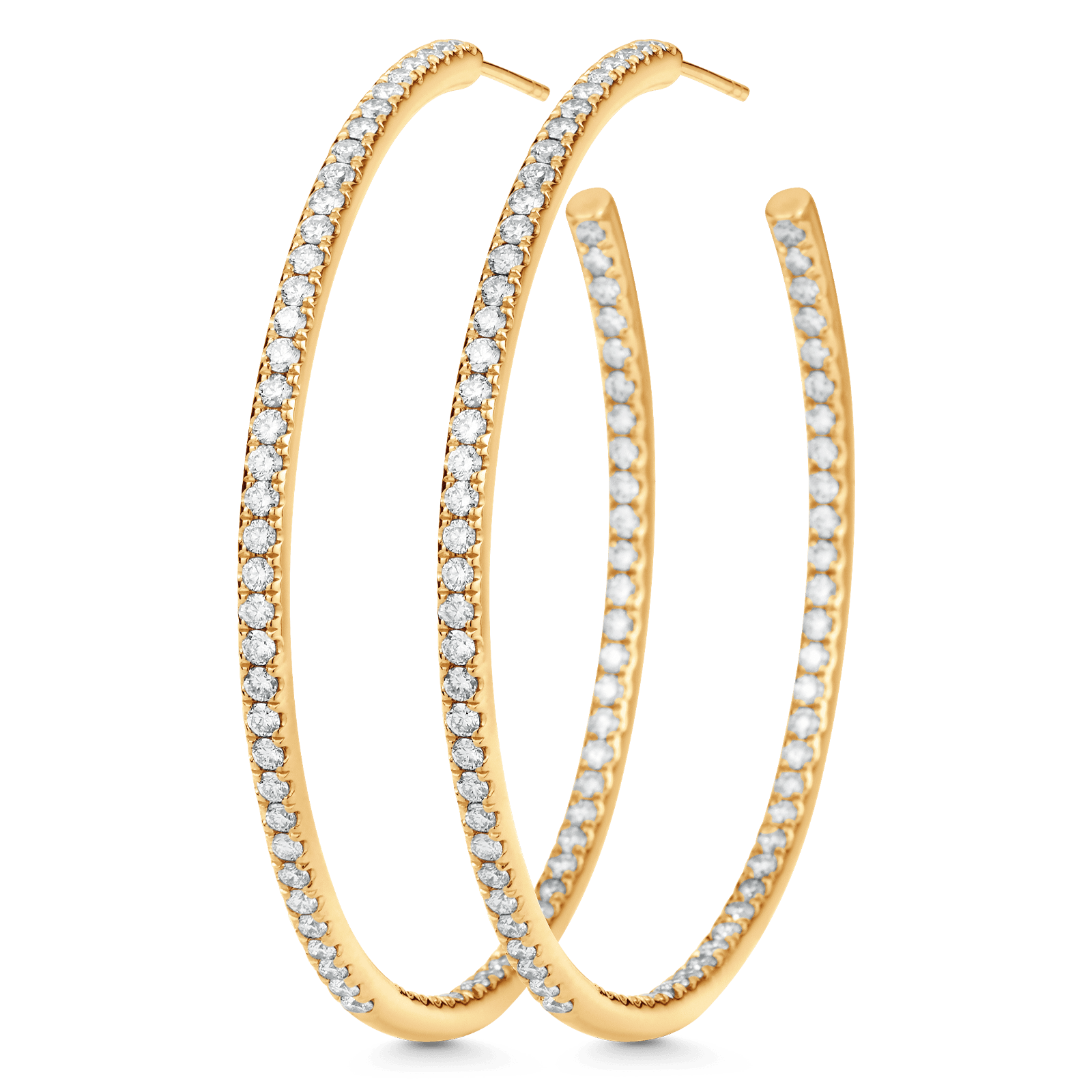 Veena Large Inside-Out Hoops - Sara Weinstock Fine Jewelry