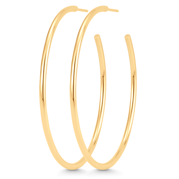 Veena Solid Large Hoops - Sara Weinstock Fine Jewelry