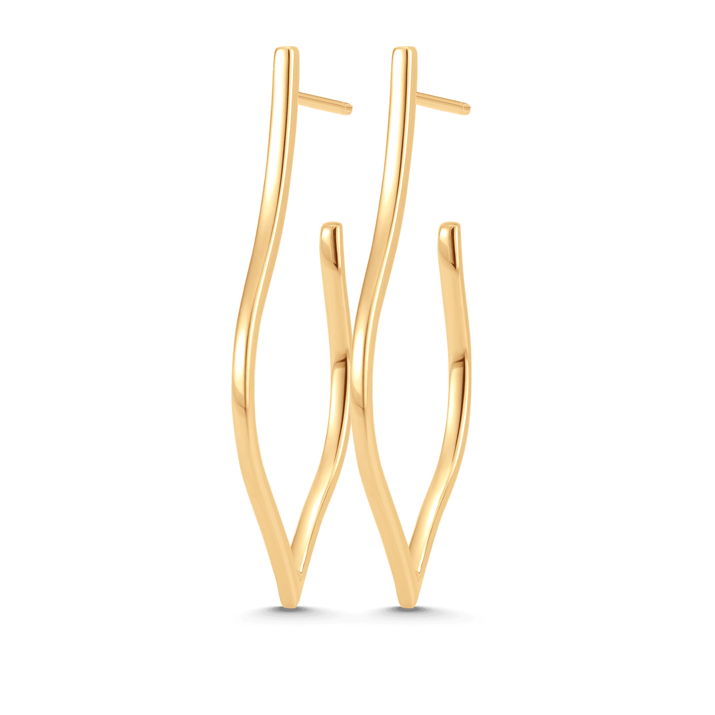 Veena Solid Small Hoop Earrings - Sara Weinstock Fine Jewelry